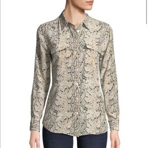Equipment snake print blouse